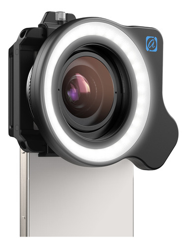 Apexel Lente Macro Para Móvil 10-20x Con Luz Led De Relleno
