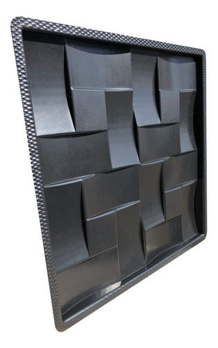 Forma 3d Placa Gesso E Cimento Abs - Trançado 40x40 Xmoldes