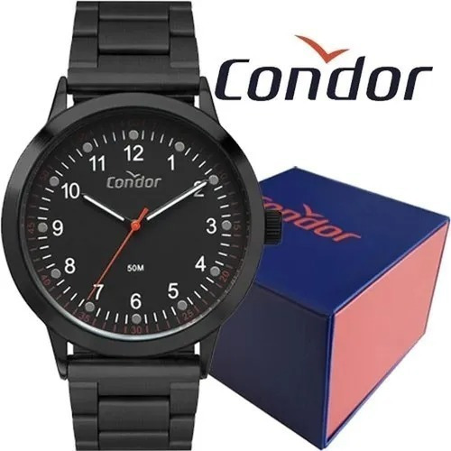 Relógio Masculino Condor Preto Original Co2035mxv/4p