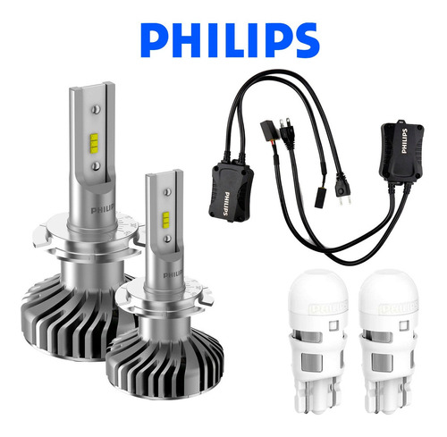 Par Canbus + Lâmpada Philips Ultinon Led-hl H11 6200k + T10