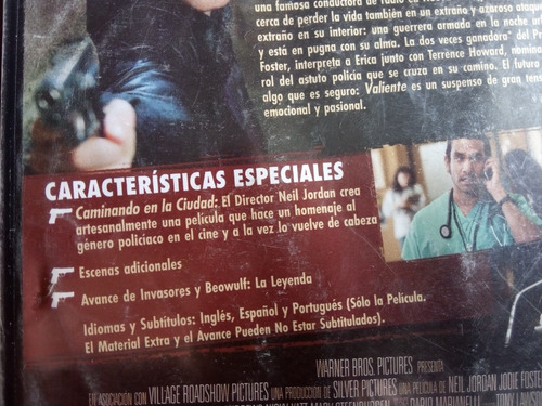 Dvd Valiente Jodie Foster (Usado)