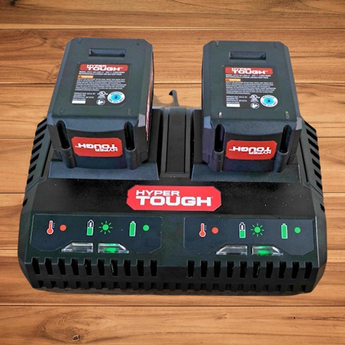 Cargador Doble Rapido De Bateria Litio 20v Max Hyper Tough