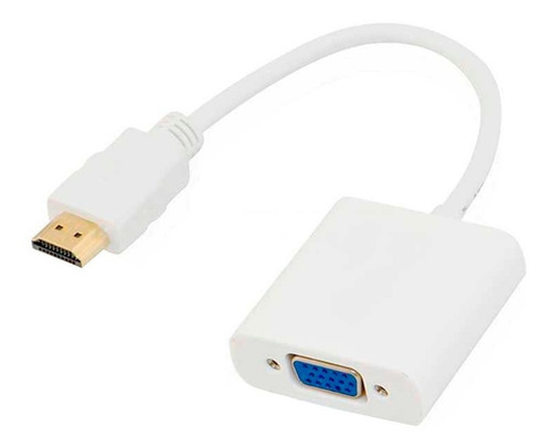 Imagen 1 de 9 de Cable Conversor Hdmi A Vga Video Proyector Ps3 1080p