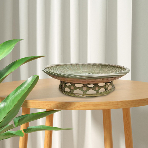 Cesta De Bambú Con Base De Pierna Alta Irrompible Para