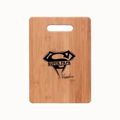 Tabla Bambú Con Diseño (regalo Día Del Padre)