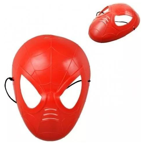 Máscara Homem Aranha Mirim Vermelha 15,5x4,5x20,5cm