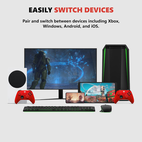 Mando De Juegos Inalámbrico Xbox Core - Pulse Red...
