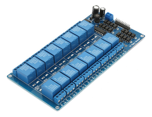 Placa De Módulo De Relé, 16 Canales, 12 V, Control De Interf