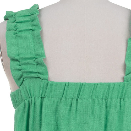 Imagen 6 de 7 de Blusa Tirantes Corta Holgada Fresca Primaveral Strapless.