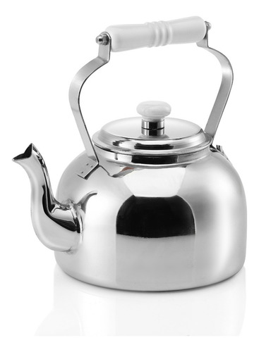Pava Golden Art Acero Inox 1,6 L Pico Matero Mango Ceramica