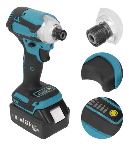 Chave De Impacto Sem Fio Chave De Fenda 18v Elétrica Sem Esc