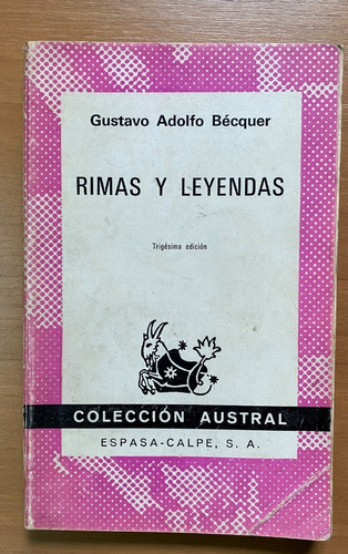 Rimas Y Leyendas / Gustavo Adolfo Bécquer    C3