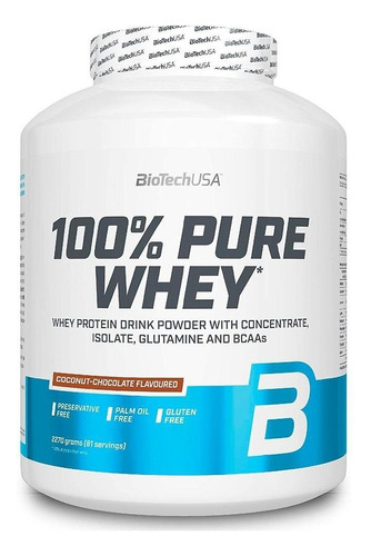 Suplemento en polvo BioTechUSA  100% Pure Whey proteína sabor coconut/chocolate en pote de 2.27kg
