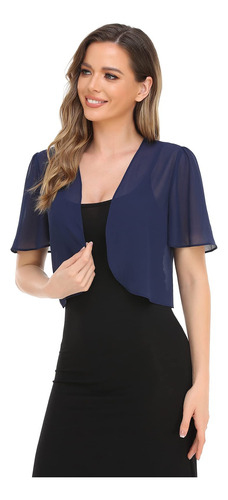 Bolero Azul Marino Para Mujer