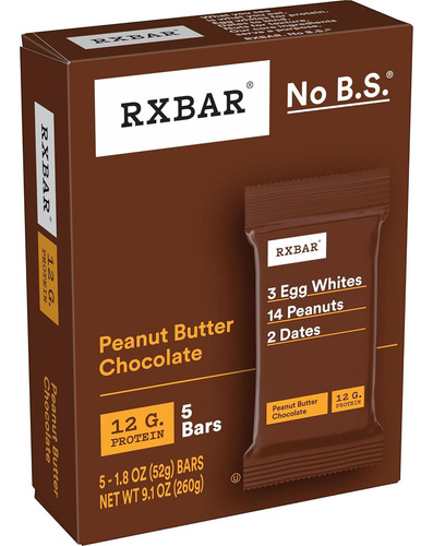 Barras De Proteína Rxbar, 12 G De Proteína, Refrigerios Sin