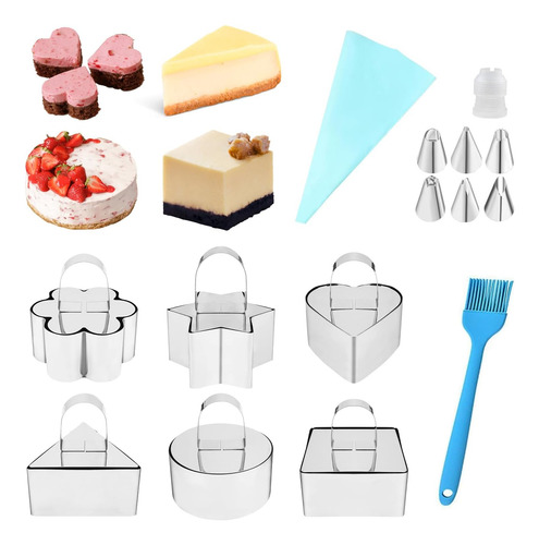 Molde De 6 Piezas Para Pastel Con Bolsas Y Boquillas De Repo