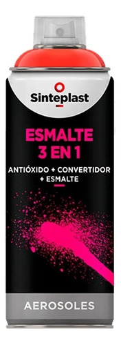 Aerosol Brillospray Max 3en1 Sinteplast 440cc Color Negro Satinado