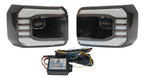 Funda Neblinera Tuneada Con Led Para Toyota Hilux 2021 Rocco