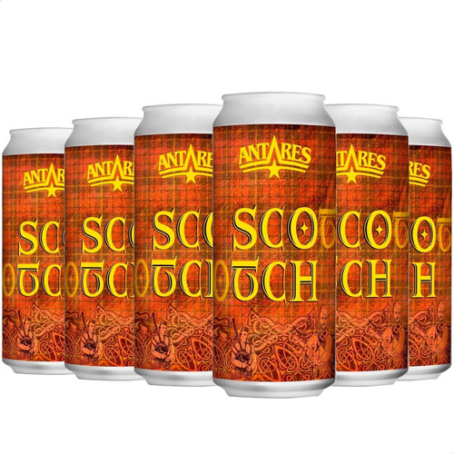 Cerveza Antares Scotch Rubi Lata Pack X6 Unid - 01almacen