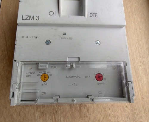 Interruptor Termomagnético Ratón 3 X500a Variable Lzm3 (Usado)