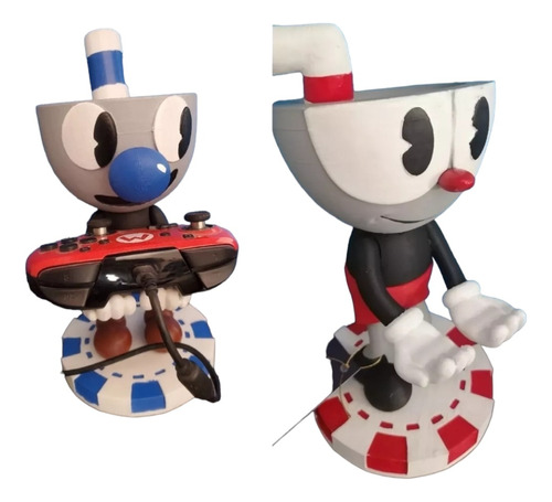 Soporte Para Control Xbox Play O Celular Cuphead Y Mugman 