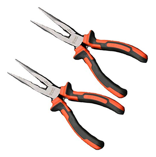 Edward Tools Pro-grip Needle Nose Pliers 6(pack Of 2)- Carb