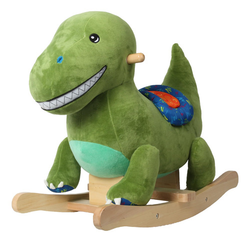 Linzy Toys Green Dinosaur Baby Rocker, Juguete De Paseo Para