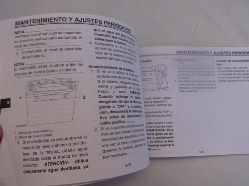 Manual Instruccion Yamaha Fz 2012 Moto Motocicleta Catalogo (Usado)