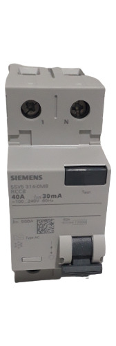Dispositivo Dr Bipolar 40a 30ma 5sv53140mb Siemens