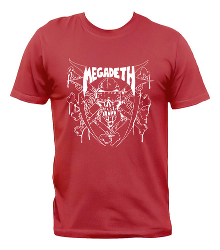 Remera Megadeth Heavy Thrash Metal Algodón Premium