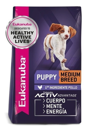 Eukanuba Puppy Raza Mediana Breed 15 Kg Gratis Todo Chile !!