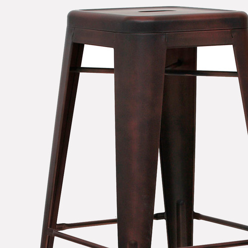 Taburete Piso Alto 76 Tolix Replica Cobre Form