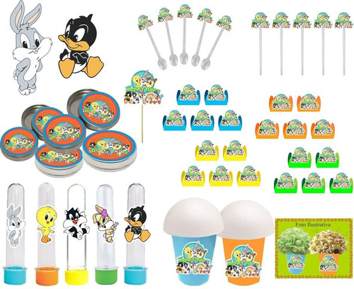 Kit Festa Infantil Looney Tunes Baby 265 Peças