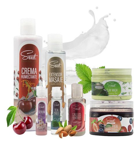 Kit Esencial Para Spa Hidrata & Humecta Natural By Sweet 7pz