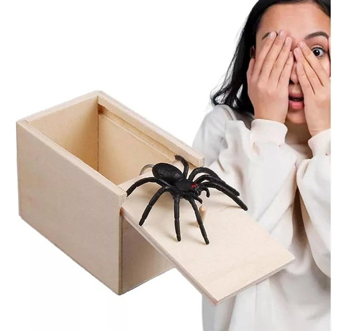 W 2pcs Caja Con Araña Para Bromas
