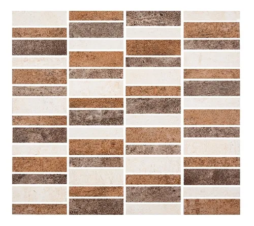 Mosaico Corona Piedra Francesa Multicolor 32,6x29,2 Cms