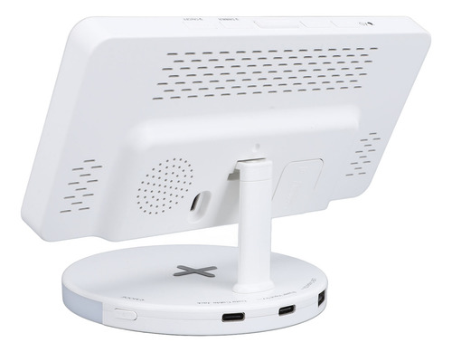 Reloj Despertador Digital Rgb Con Espejo Led De 12/24 Horas