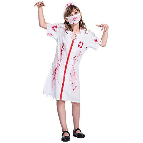 Disfraces De Enfermera Zombi De Halloween Niños Disfra...
