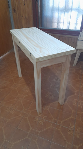 Mesa Libro, Extensible, Plegable, 1.00x40 A 1.00x80 En Pino