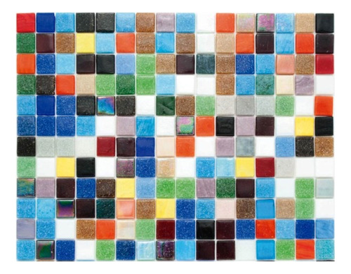 Caja Mosaico P/alberca Mezcla Confetti Kolorines 2x2 Cm