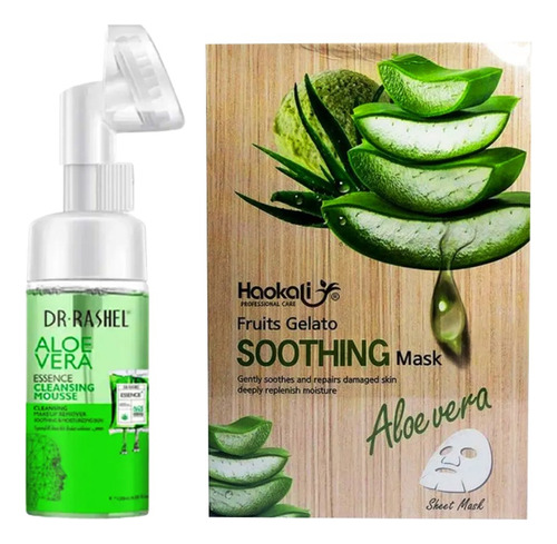 Limpiador Facial De Aloe Vera + Mascarilla Facial Aloe Vera