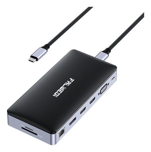 Estación De Acoplamiento Usb C Para Computadora Portátil, Ba