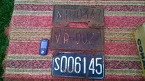 Comprar Lote D 3 Antiguas Chapa Patante Auto Santa Fe 1 D López Ver