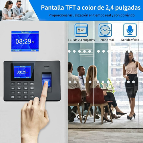 Reloj Checador Huella Biométrico Digital Memoria Internet