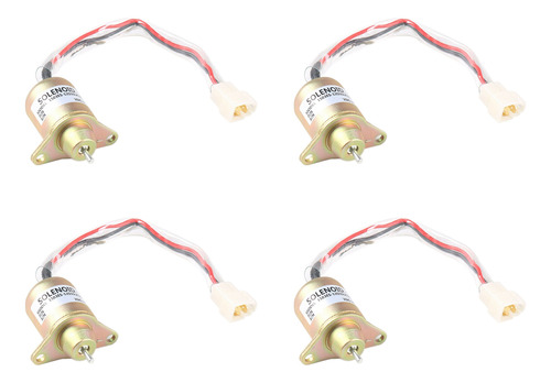 Electroválvula De Cierre De Combustible Del Motor, 4 Unidade