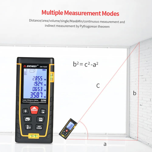 Medidor De Distancia Dsd Range Lcd Handheld Distance
