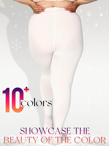 Dancmolly Medias Con Forro Polar De Talla Grande, Más De 10