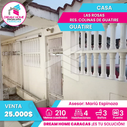 Casa En Venta Las Rosas, Res. Colinas De Guatire- Guatire