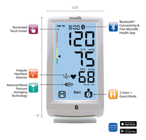 Microlife Monitor De Presión Arterial Serie 800 Mmg