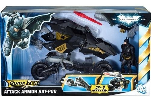 Set De Ataque Batman Batpod Con Armas En Caja Buen Tamaño